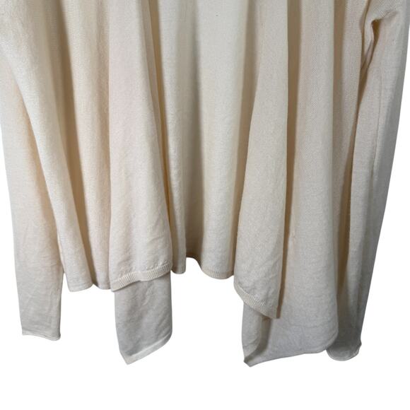 Calypso St Barth Cream 100% Cashmere Cardigan Sweater Open Front Womens Small - Picture 2 of 7